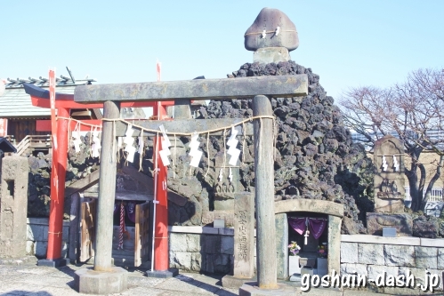 富士塚・富士遙拝所・白狐祠(石浜神社)